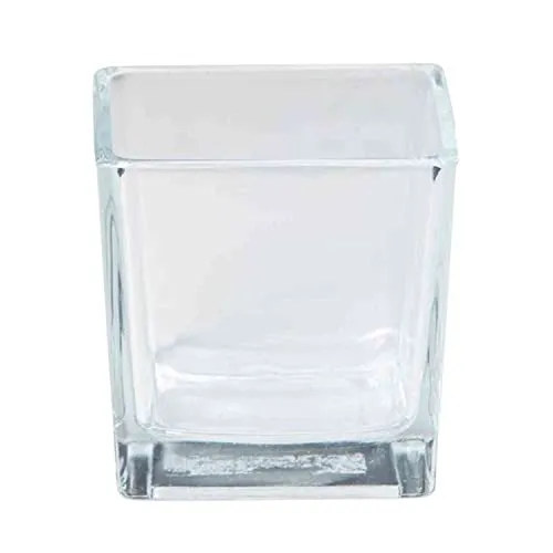 INNA-GLAS Kerzenglas Glas, klar, 8x8x8cm - Teelichthalter