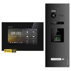 Balter Video-Türsprechanlage EVO HD mit Fingerprint und RFID - Türsprechanlagen, Komplettset mit 175° Weitwinkelkamera, Full HD Video und sicherem Zugang durch Fingerprint und RFID für mehr Komfort und Sicherheit in Ihrem Einfamilienhaus.