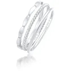 Elli Ring-Set Stapelringe 3er Set aus 925 Silber von Elli