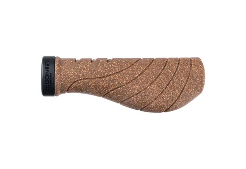 CONTEC Fahrrad-Griffe Ergo Kork+, ergonomisch, 130 mm, braun, Paar