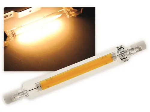 CHILITEC LED-Lampe R7s, EEK: E, 8 W, 930 lm, 2900 K, warmweiß, COB, 118 mm 22765