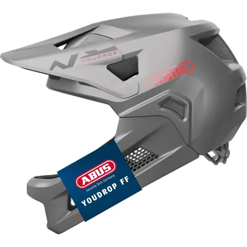 ABUS MTB-Helm YouDrop FF - Fullface-Helm für Kinder und Jugendliche - Fahrradhelme für MTB-Trails und Downhill-Touren, mit abnehmbarem Kinnschutz für Flexibilität und optimaler Sicherheit durch stoßabsorbierenden Hartschaum.