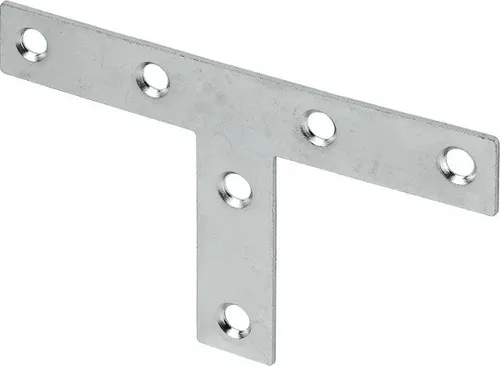 VORMANN AUGUST T-Flachverbinder verzinkt 000189125Z - Robuster T-Flachverbinder aus verzinktem Stahl, ideal für stabile Verbindungen in der Konstruktion. Maße: 120/54 x 19 mm.