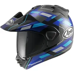 Arai Motocrosshelm TOUR-X5 Match Enduro Helm - ECE 22.06, blau L (59/60) - Motorradhelm mit Pinlock und Spoiler für optimale Sicht und Sicherheit. Ideal für Enduro-Fahrer, leicht und komfortabel dank antibakterieller Innenschale.
