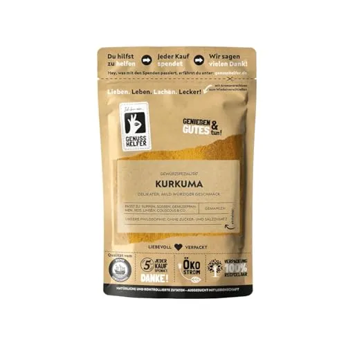 Bremer Gewürzhandel Kurkuma, gemahlen, Kurkuma Pulver ideal für Curry und goldene Milch, 3 x 100g