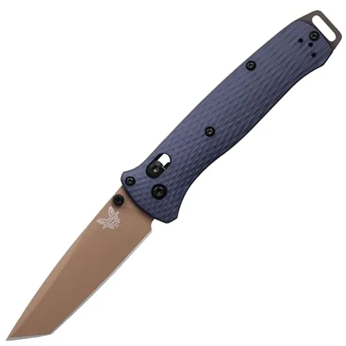 Benchmade Rettungspaket 537FE-02 - Gürtelmesser mit AXIS Lock Mechanismus, Tanto-Klinge und robustem Crater Blue Griff aus eloxiertem Aluminium - ideal für Notfälle und Outdoor-Abenteuer.