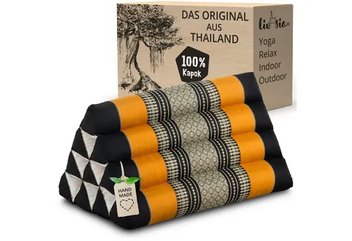 livasia Keilkissen Dreieckskissen (Classic) in orange von livasia