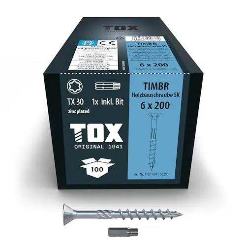 TOX Holzbauschrauben TIMBR SK 6,0 x 200 mm
