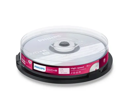 Philips DVD+R Rohlinge 8.5 GB – 25er Spindel - Rohlinge für DVD-Brenner mit 8,5 GB Kapazität und 240 Minuten Video, inkjet-printable für individuelles Design. Hochwertige Archivlebensdauer für langanhaltende Nutzung.
