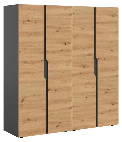 Produktbild xonox.home Kleiderschrankkombination Anga anthrazit/Artisan Eiche
