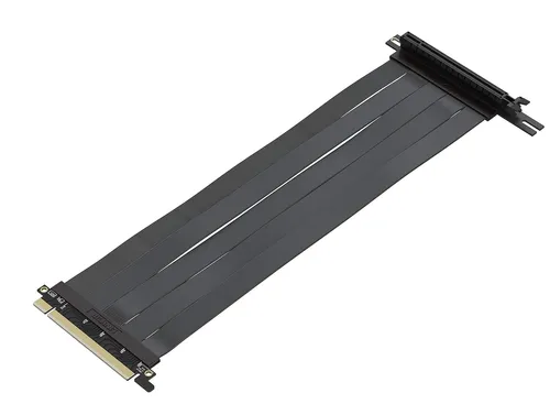 LINKUP PCIe 3.0 x16 Riser-Kabel (20 cm, linksgewinkelt) – Super abgeschirmt