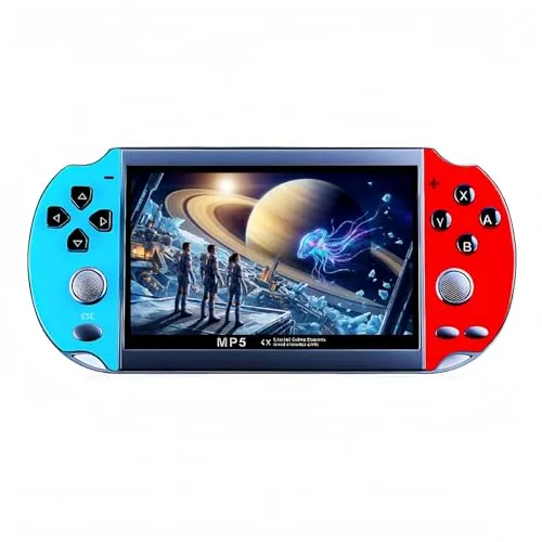 HLF 4,3 Zoll Dual Stick Rereo Videospielkonsole Kompatibel mit Mehreren Emulatoren Unterstützt Spielarchive Handheld Video und Musik Unterstützt AV Out MP3 MP4 E-Books