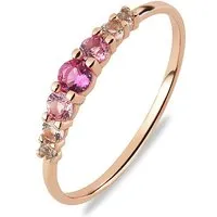 Valeria Ring 89167817 aus 925er Silber in Roségold in pink von Valeria