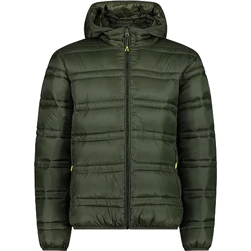 CMP - Herrenjacke mit Kapuze und Druckknöpfen, Ölgrün, 56