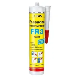 PUFAS Fassaden Strukturacryl FR 3 weiss 310 ml
