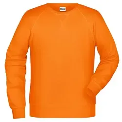Sweatshirt Raglanärmel JN8022 - James & Nicholson Orange XL - Arbeits- & Schutzkleidung, hochwertiges und strapazierfähiges Material für optimalen Tragekomfort und Bewegungsfreiheit.