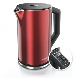 Arendo Wasserkocher Doppelwand, Edelstahl, 40°–100°C