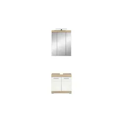 xonox Badkombination Lambada 2-tlg. Badmöbel-Set - Badmöbelset mit viel Stauraum, hochwertiger Verarbeitung und modernem Design, ideal für Ihr Badezimmer.