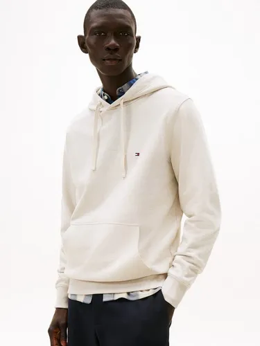 Tommy Hilfiger Essential Terry MW0MW37235 Herren Kapuzenpullover, Beige, Größe L - Bequemer Herren Kapuzenpullover aus hochwertigem Frottee, ideal für lässige Outfits. Mit praktischer Kängurutasche und modischem Kordelzug.
