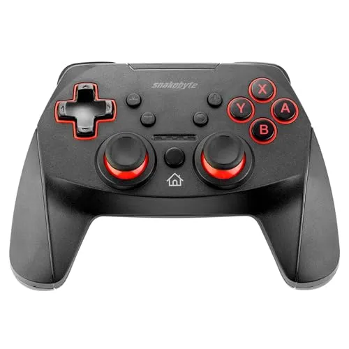 snakebyte NSW Game:Pad S Pro - Hochpräziser Gaming-Controller - Gaming-Zubehör mit Konsolen-Feeling, Bluetooth 3.0 für niedrige Latenz, duale Analog-Sticks und Vibrationsmotoren für intensives Gameplay.