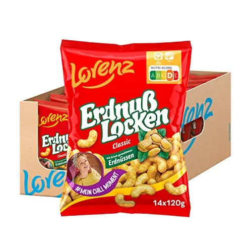 LORENZ | Erdnußlocken Classic | 14 x 120 g | vegan