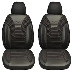 BREMER SITZBEZÜGE Autositzbezug für Fiat 500 Gen 1 Bj ab 2007 (PS803), Set, Schonbezüge Sitzbezüge Fahrer und Beifahrer, in Schwarz schwarz