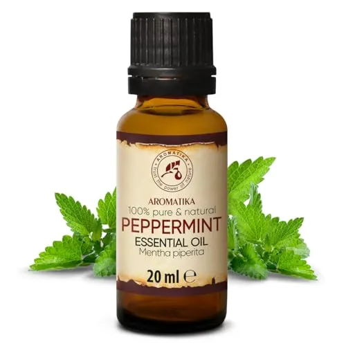 Pfefferminzöl 20ml - Mentha Piperita - Ätherisches Öl Minze - Minzöl für Guten Schlaf - Aromatherapie - Aroma Diffuser - Duftlampe - Ätherische Öle Pfefferminz