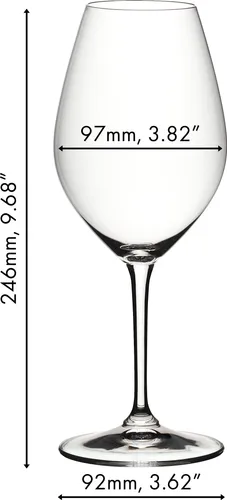 RIEDEL Wine Friendly 002 Rotweinglas 4er Set - Rotweingläser aus Kristallglas, maschinell gefertigt, mit einem großzügigen Fassungsvermögen von 667 ml für das optimale Genusserlebnis.