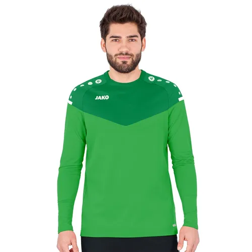 JAKO Sport-Langarmshirt Sweat Champ 2.0 (100% Polyester) grün Herren, Größe: S