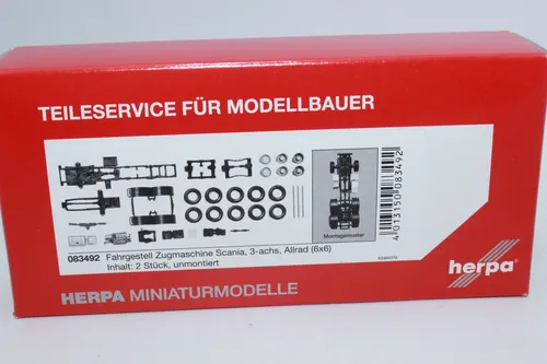 Herpa 083492 Zugmaschinen Fahrgestell LKW 6x6 Scania 3-achs Allrad 1:87 H0 NEU