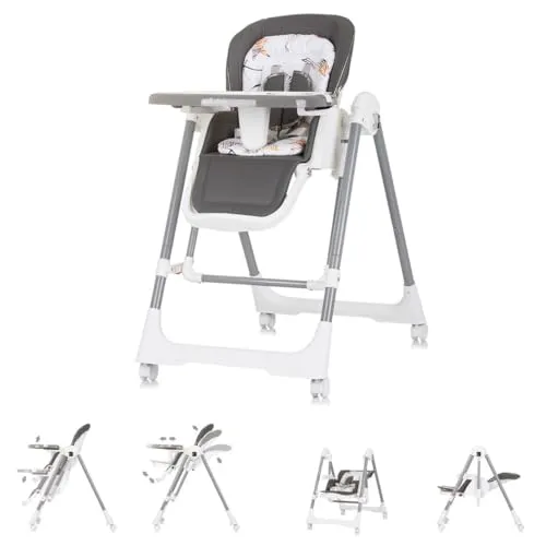 Chipolino Milk Shake 2-in-1 Hochstuhl und Schaukelstuhl - Multifunktionaler Kinderhochstuhl und Schaukelstuhl, in 6 Höhen verstellbar und mit 5-Punkt-Sicherheitsgurt für maximalen Komfort und Sicherheit.