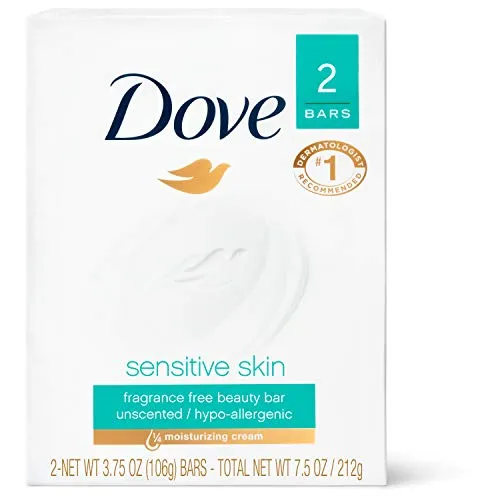Dove Beauty Bar, Sensitive Skin 4 oz, 2 Bar von Dove