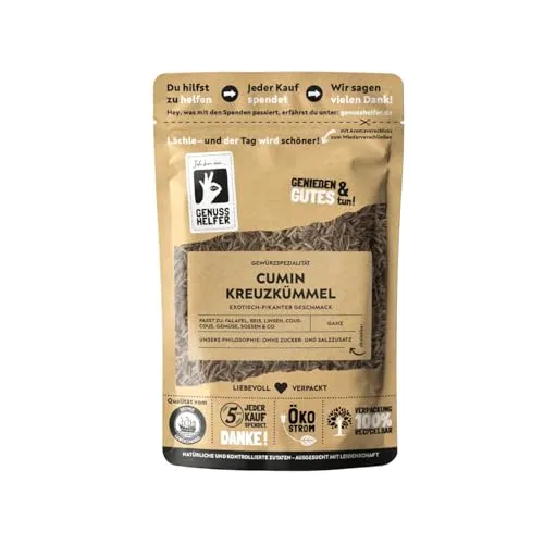 Bremer Gewürzhandel Kreuzkümmel ganz, 10 x 75g - Aromatische Würze für Ihre Küche - Entdecken Sie den intensiven Geschmack von Kreuzkümmel, ideal für asiatische und orientalische Gerichte. Perfekt zum Würzen und Verfeinern, sorgt er für unvergessliche Genussmomente in Ihrer Küche!