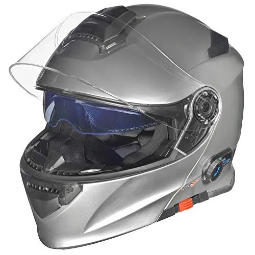 rueger-helmets Motorradhelm RS-983 COM Bluetooth Klapphelm - Helm mit Bluetooth-Kommunikation, leicht und sicher, ideal für Motorradfahrer, die Wert auf Komfort und Technik legen.