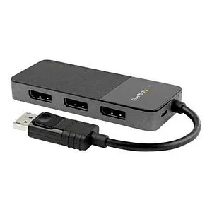 StarTech.com 3-Port Multi-Monitor DisplayPort Adapter - DP auf 3x DisplayPort 1.4 Splitter, unterstützt bis zu 3 Monitore mit 4K Auflösung für optimale Produktivität
