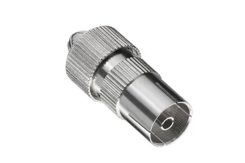 DINIC Koaxial Kupplung 9,5mm mit Schraubanschluss, Metallausführun #1906845