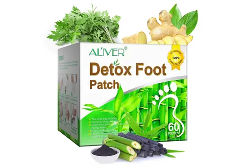 Produktbild ALIVER Fußmaske Fußpflaster Entgiftungspflaster Bambusessig Ingwer Extrakt, 1-tlg., Entgiften, Fußpflege, Hautpflege