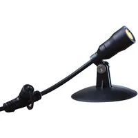 Heissner L411-00 LED Smart Light Spot 1 Watt schwarz - Energiesparlampe für den Garten, energieeffizient mit 1 Watt, ideal für stimmungsvolle Beleuchtung im Außenbereich.