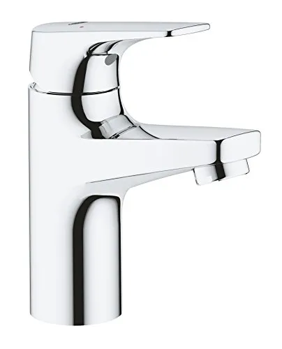 GROHE Bauflow Waschtischarmatur - Chrom, S-Size, wassersparend - Touch-On-Wasserhahn für Badezimmerwaschbecken, langlebig und robust, ideal für umweltbewusste Nutzer.