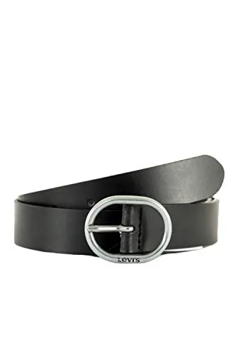 Levi's Women's RED TAB 100 Leather Belt, Regular Black, 70 - Damen-Gürtel aus hochwertigem Leder, stilvoll und langlebig – perfekt für jeden Anlass.