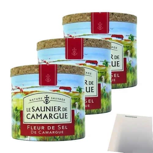 La Saunier de Camargue Fleur de Sel Bio La Saunier de Camargue Meersalz 3er Pack