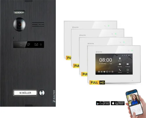 BALTER EVO HD Video-Türsprechanlage Set mit 7
