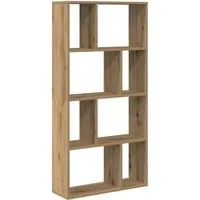 vidaXL Bücherregal 8 Fächer - Büro-Bücherregal mit modernem Design und vielseitiger Nutzung als Raumteiler. Robustes Holzwerkstoff sorgt für Langlebigkeit und bietet flexible Aufbewahrungslösungen.