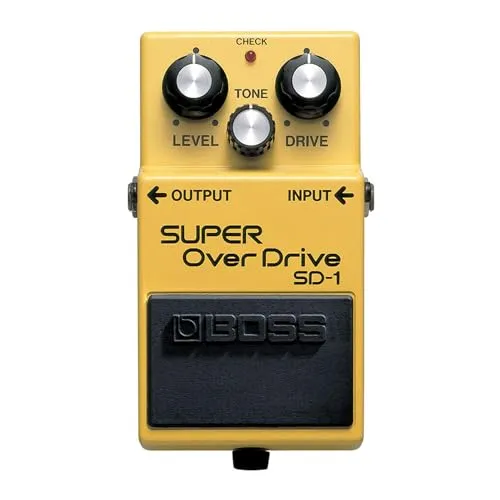 BOSS SD-1 SUPER OverDrive Gitarreneffektpedal | Wegweisender Overdrive-Sound | Leichte bis mittelstarke Drive-Sounds | Perfekt für den Einsatz mit cleanen und leicht übersteuerten Verstärkern