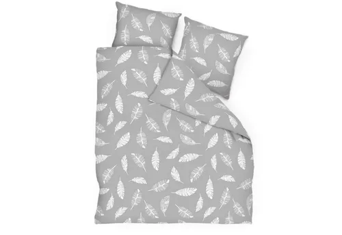 Amilian Bettwäsche Set 155 x 200 cm - 100% Baumwolle, 3-teilig - Bettwäsche-Set aus reiner Baumwolle mit zwei Designs in einem, ideal für stilvolle Schlafzimmer und als Geschenk. Kein Reißverschluss - einfache Handhabung und Pflege.