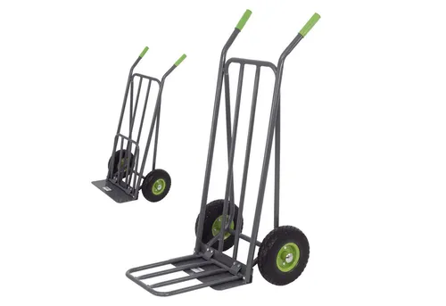 TRUTZHOLM Sackkarre Paketkarre mit extra Ladefläche - Sackkarren für schwere Lasten bis 250 kg, pulverbeschichteter Stahlrahmen und pannensichere PU-Räder für maximale Stabilität und Sicherheit beim Transport.