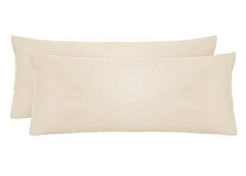 biberna Feinjersey Kopfkissenbezug 0077144 2X 40x80 cm kitt in beige von biberna