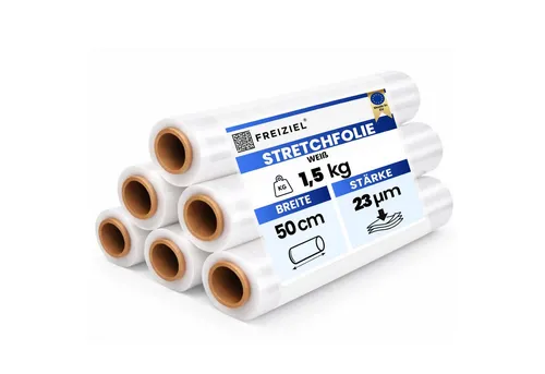 Freiziel Schutzfolie 6 x Stretchfolie 50cm 1,5 kg 23my