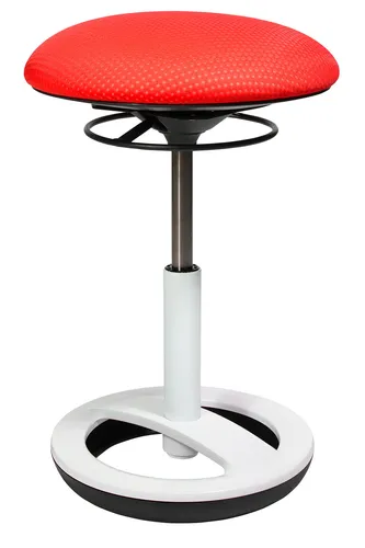 Bürohocker Arbeitshocker Drehstuhl Hocker Topstar Sitness Bob weiß neon rot