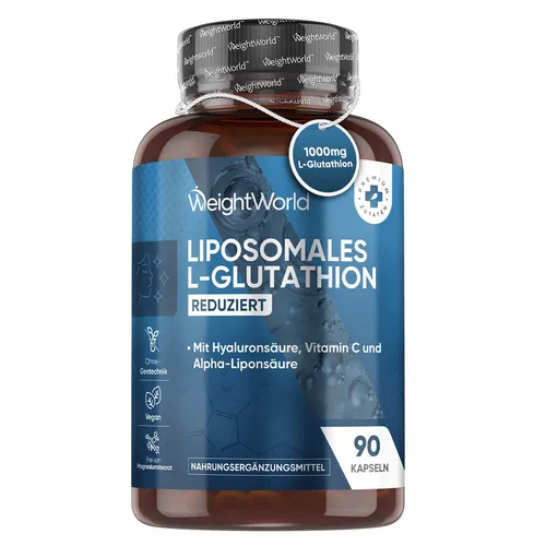 Liposomales L-Glutathion 1000mg mit Vitamin C – 90 Kapseln